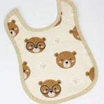 پیش بند چاپی نوزاد رنگ کرم کد 132004 - تصویر 6