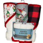 حوله ۳ تیکه نوزادی ساندای (Sunday) همراه با دستمال دهان